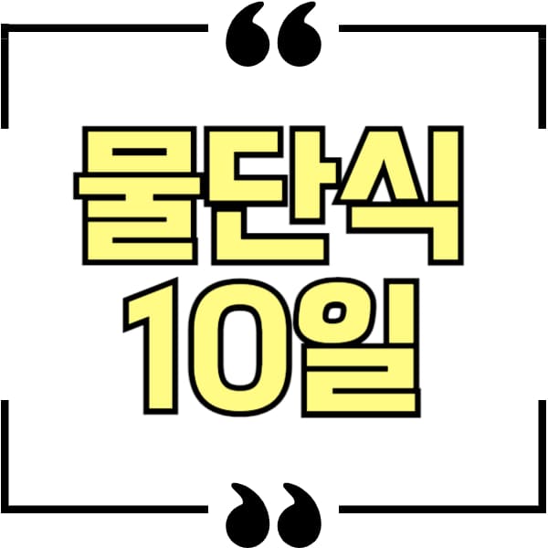 10일 물단식