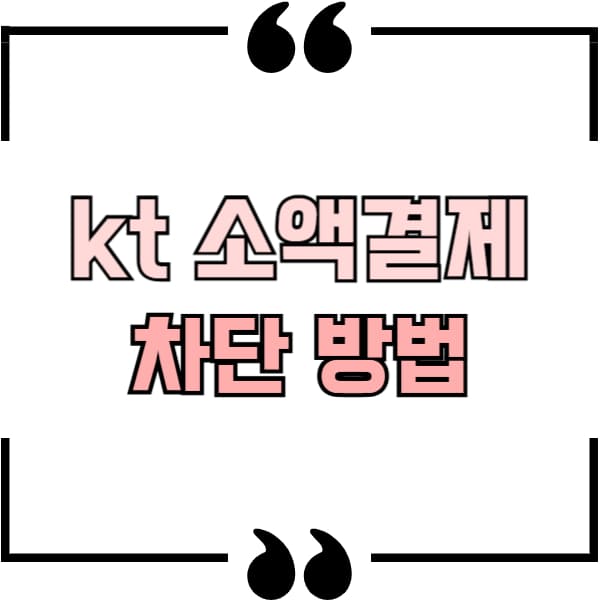 kt 소액결제