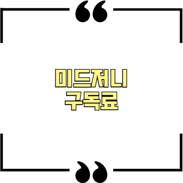 미드저니 구독료