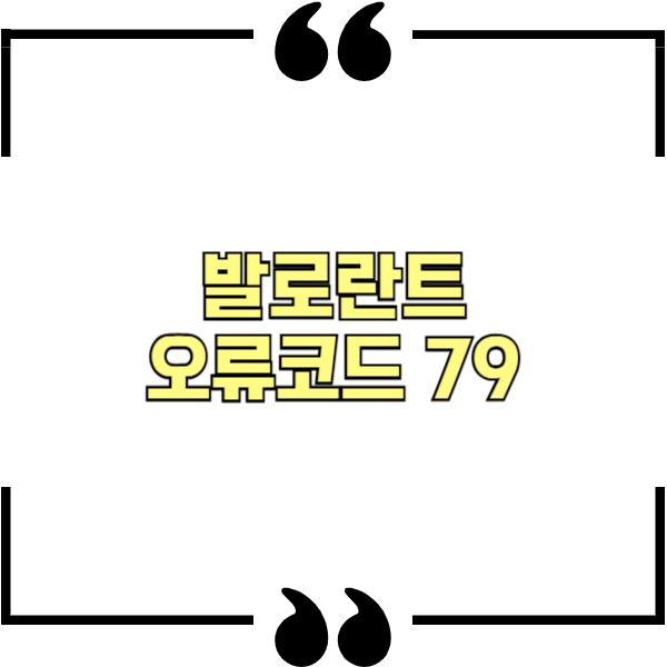 발로란트 오류코드 79