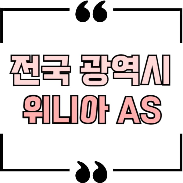 전국 광역시 위니아
