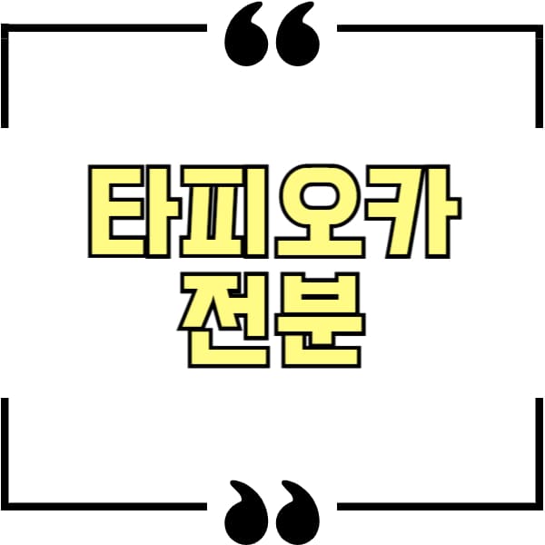 타피오카 전분
