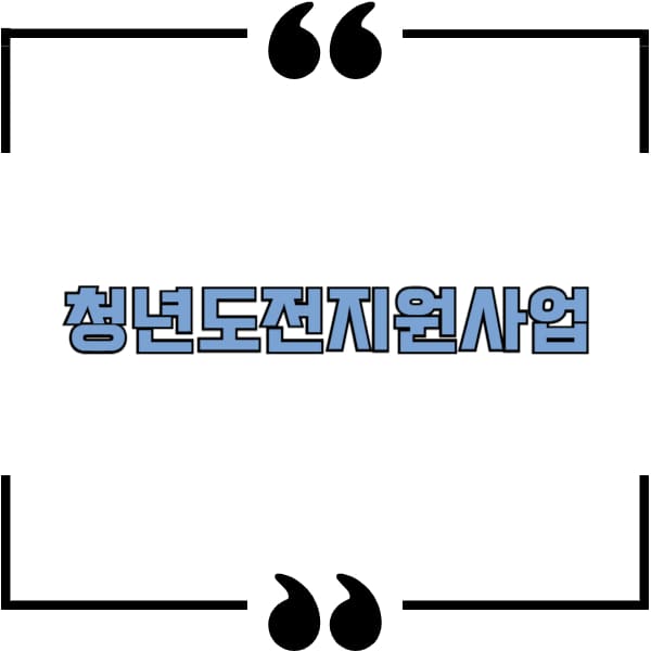 청년도전지원사업